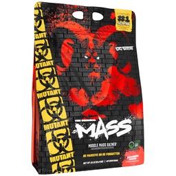 Mutant Mass Weight Gainer Protein Powder med Whey och Casein Protein Blend för High-Calorie Workout Shakes, Smoothies och Drinks, 15 lb - Strawberry Banana