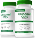 (2 Pack) Gluconull Caps, Officiella Gluco NullCaps Formel, Rent stöd för stabila nivåer och bränsleenergi för övergripande hälsa, all-naturliga ingredienser, Gluco Null Glyco Optimizer (120 kapslar)