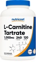 Nutricost L-Carnitine Tartrate 1000mg, 240 kapslar - 500mg per kapsel, 120 portioner