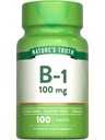 Naturens sannings vitamin B1 100mg (Thiamine) | 100 greve | Vegan, icke-GMO & Gluten fri tillägg