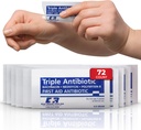 Triple Antibiotic Ointment .9gr Packets - First Aid Cream för skär, skrapor, Burns - Neomycin, Bacitracin, Polymyxin B - 72 Count