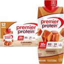 Premier Protein Shake, Caramel, 30g Protein, 11 fl oz, Pack 12 (Packaging May Vary)