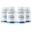 Youthful Brain 4 Bottle Bundle - Memory & Brain Health Support Supplement - Brain Booster Clarity med Bacopa Monnieri, Ginkgo Biloba, B12-120-Day Supply (240 greve)