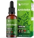 Artichoke Leaf Extract Liquid Drops 2000mg (Cynara scolymus L.) Herbal Supplement Absorbs Bättre än kapslar, 1 månad Supply, 84 portioner, alkoholfri tinktur - 2 Oz, Pack av 1
