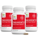 Terry Naturally Sucontral D - B-Complex & Folate Supplement - Kolhydrat Metabolism Support - Vitamin & Mineral Supplement med Zink & Krom - 60 kapslar (Pack of 3)