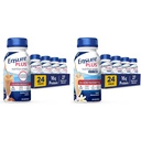 Säkerställ Plus Nutrition Shake med 16 gram protein & Ensure Plus Liquid Nutrition Shake med Fiber, 16 Grams of Protein, Vanilla, 8 Fl Oz Bottle (Pack of 24)