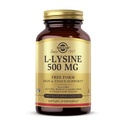 Solgar L-Lysine 500 mg - 100 vegetabiliska kapslar - Skin & Tissue Support - Non-GMO, Vegan, Kosher, Gluten Free - 100 portioner