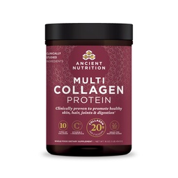 Forntida näringskollagen pulverprotein med probiotika, osmakad multikollagen protein med vitamin C, 45 portioner, hydrolyserad kolagenpeptider stöder hud och naglar, gut hälsa, 16oz
