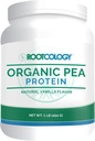 Rootcology av Dr Izabella Wentz | Organic Pea Protein | USDA Certified Organic Pea Protein med 20g växtprotein per portion | Natural Vanilla smak | 454g / 15 portioner
