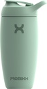 Promixx Pursuit Shaker Bottle isolerad rostfritt stål vattenflaska och shaker Cup, 18oz, Seagrass Green