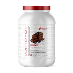 Metabolic Nutrition | Protizyme | 100% Whey Protein Powder | High Protein, Low Carb, Low Fat med Digestive Enzymes, 24 Essential Vitaminer och mineraler | Chocolate Cake, 2 pund