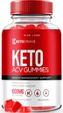 Rize labs Keto Crave Keto ACV Gummies för avancerad viktminskning, maximal styrka tillägg, Gomitas Reviews (60 Gummies)