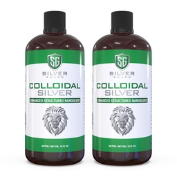 **Enhanced Colloidal Silver Liquid – Ultimate Immune Support Supplement | Immunity Boost & Immune Booster for Adults | Silver Water Solution for Immune Defense | 30 PPM Structured Silver | 2 Pack*****