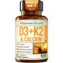 Vitamin D3 K2 Supplement – All-in-1 Support for Immune, Bone & Heart Health with Vitamin D + Vitamin K (as MK7) – K2 D3 (5000 IU) Vitamin Supplement with Black Pepper for Max Absorption, 60 Capsules