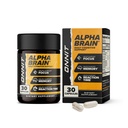 ONNIT Alpha Brain Nootropic Brain Supplement för Focus, Memory, Mental Clarity, kognitivt stöd med L-Theanin och vitamin B6, 30 greve kapslar