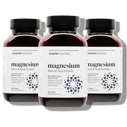 Smartare Nutrition Magnesiumkomplex - Chelated Magnesium Glycinate + Citrate, Malate for Sleep, Relaxation, Muscle & Nerves + Clinically Proven L-Theanine, Non-GMO-180 Tablet[90-Day Supply]