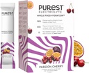 Know Brainer Purest Electrolyte Passion Cherry Powder Packets – Whole Food Hydration - Organic Freeze-Dried Fruits and Solar Sea Salts for Ultimate Electrolyte Balance