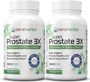 Tera Herbs Super Prostate 3X - Bladder Control, Hormone Balance & Support för utvidgad prostata och frekvent urinering - Prostata Supplements för män w/Beta Sitosterol inte Saw Palmetto (2 Pack)