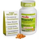 Tidslaxativ bisacodyl 5mg tabletter - Stimulanta laxermedel för förstoppning snabbt agerande och gentle - Övernattning förstoppning av vuxna -1000 tabletter