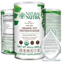 Natural Nutra Organic Vegan Plant Based Soy Protein Source Powder, Support Midlife Transition, Stöder Ben och Förbättrar Cardiovascular Health, Gluten Free, Non GMO, Sugar-Free 14.4 OZ.