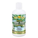 Dynamisk hälsa Organisk Aloe Vera Juice w/Micro Pulp, Unflavored | No Added Sugar, Artificial Color eller Sweeteners, No Gluten or BPA | 32oz, 8 Serv