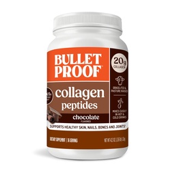 Bulletproof Chocolate Collagen Protein Powder med MCT Oil, 19g Protein, 42.3 Oz, Value Size, Collagen Peptides och Aminosyror för hälsosam hud, ben och gemensamma