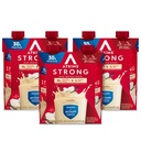Atkins Strong High Protein Shake, Vanilla Flavored, 30g Protein, Low Carb och Low Sugar Shake, Keto Friendly, Gluten Free, Muscle and Gut Health Support Complex, 12 Count