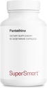 Supersmart - Pantesin Pantethine 600 mg per dag (Pantothenic Acid) - Aktiv vitamin B5 Supplement | Non-GMO & Gluten Free - 90 Vegetariska kapslar
