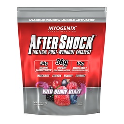 Myogenix Aftershock Post Workout - Muscle Growth Whey Protein Powder - Speeds Up Muscle Growth and Recovery - Stöder Joint Health och återger Glycogen - Wildberry Blast, 6 lbs