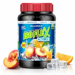 ALLMAX Nutrition ISOFLEX Chiller, Citrus Peach Sensation - 2 lb - 27 Grams of Protein Per Scoop - Zero Fat & Sugar - 99% Laktosfri - Ungefär 28 portioner