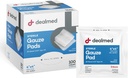 Dealmed 4'' x 4'' Sterile Gauze Pads (100 greve) Disponibel och individuellt inslagna medicinska gasplattor, sårvårdsprodukt för första hjälpen Kit och medicinska anläggningar (Pack of 1)