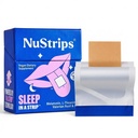 NuStripsTM Fast-Dissolving Sleep Strips med 5mg Melatonin, Valerian Root, L-Theanine & Vitamin B6 - Blueberry Flavor - Natural Sleep Aid, Vegan, Non-GMO, Gluten Free - Fall Asleep Fast (30 Strips)