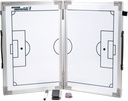 Fotbollsinnovationer Hinged Magnetic Tactic Coaching Board, Extremely Portable Dry Erase White Board för fotbollscoacher av alla nivåer för att utföra taktisk analys.