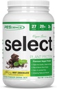 PEScience Välj Vegan Plant Baserat Proteinpulver, Mint Chocolate, 27 Servering, Premium Pea och Brown Rice Blend