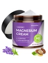 Natural Topical Magnesium Cream för sömn,Nighttime Magnesium Lotion för smärta och Leg Cramps, Muscle Relaxation, Lugn, Djup Hydration för hudvård.(Lavender)