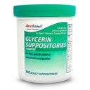 USP 2g Glycerin Laxatives Suppository - 100 Adult Size Laxative Suppositories för män och kvinnor - Snabb och Gentle Relief Suppositories för förstoppning - Bekväm Shape Adult Suppository
