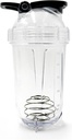 Blender Shaker Bottle, 500ml/16oz, Dishwasher Safe, Shatterproof, Portable Pre Workout Whey Protein Drink Cup, Mixes Cocktails Skakar, gåvor för män kvinnor, vita elefantgåvor för vuxna
