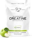 Muscle Feast Creapure - Micronized Creatine Monohydrate Powder | Premium Pre-Workout or Post-Workout | Flavored Creatine for Women & Men | Easy to Mix, Gluten-Free, Safe and Pure (Green Apple, 250g)