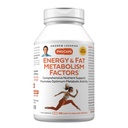 ANDREW LESSMAN Energy and Fat Metabolism Factors 360 Capsules - Främjar Optimum Fat Burning and Energy Metabolism, med karnitin, grönt te, Guarana, Ginseng, B-Complex. Lätt att svälja kapslar