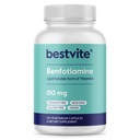 BESTVITE Benfotiamine 150mg (120 vegetariska kapslar) Inga stearater - Ingen Silikondioxid - Vegan - Ingen GMO - Glutenfri