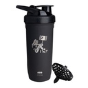Smartshake DC COMICS Reforce Stainless Steel Protein Shaker Bottle 900 ml | 30 oz - Leakproof Screw-on Lid - BPA Free - Unisex - Non Insulated - Harley Quinn Logo