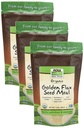 NOW Foods, Organic Golden Flax Seed Meal, Source of Essential Fatty Acids och Fiber, Cold-Processed, Certified Non-GMO, 12-Ounce (Packaging May Vary) (Pack of 3)