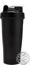 Protein Shaker Bottle för gym - Pre Workout Protein Drink Shaker Cup 20 Fl oz, Dishwasher Safe, BPA & Phthalate gratis Shaker Bottle Blender, Gym Shaker för Protein Shake - Svart eller Vit (Random Color)