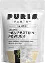 PURIS® Organic Pea Protein Powder, 100% Made in USA, 2 LB Unflavored, Certified Organic, Vegan, Gluten Free, Dairy Free, Non GMO, Plant-Based Protein, Keto, BCAA (2 Pound (Pack of 12), Unflavored)