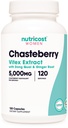 Nutricost Chasteberry Supplement for Women 120 Capsules, 5000mg Equivalent Per Serving (från 500mg 10:1 Extract), med Dong Quai & Ginger Root Extract, Vegetarian, Gluten Free & Non-GMO