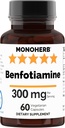 Benfotiamin 300 mg - 60 Veg kapslar
