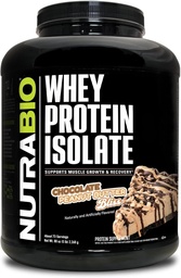 NutraBio 100% Whey Protein Isolate Protein Powder, 25g Protein med komplett Amino Acid Profile, Non-GMO, Soy & Gluten Free, Low Carb, Low Calorie Whey Protein Powder, Chocolate Peanut Butter, 5 Lbs
