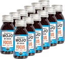 TEAONIC Min hjärna Mojo: Fokus Wellness Shots - USDA-Certified Vegan Formel med Ginkgo Biloba, Ginger, Turmeric - 12 flaskor x 2 Fl Oz Varje - Glutenfri, Non-GMO