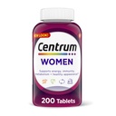 Centrum Multivitamin Tablet för kvinnor, Multivitamin/Multimineral Supplement med järn, vitamin D3, B Vitaminer och antioxidant Vitaminer C och E, Gluten Free, icke-GMO Ingredienser - 200 Räkna