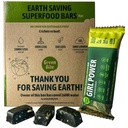 Girl Power Protein Bars Low Calorie High Protein, Meal Replacement Bars för bästa figur, Vegan Protein Snacks, Iron-Rich Protein Bars, No Sugar, Chicory Spirulina Lemon Flavor, Pack av 8 - Grönt Bite